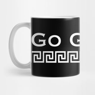 White Go Greek Mug